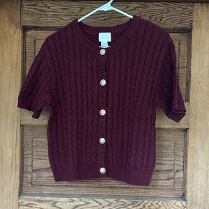 H&M Cable Knit Cardigan L